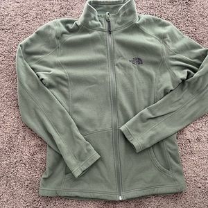 North face fleece zip coat